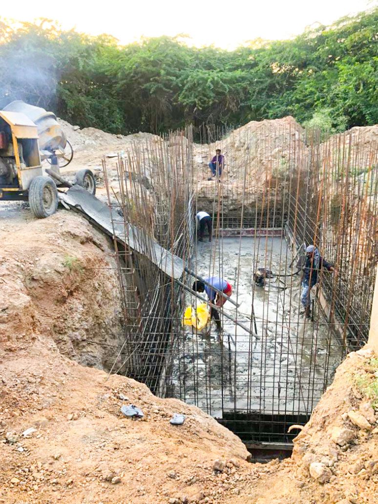 RRWH Tank during construction